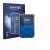 Vorderseite einer Produktverpackung mit dem Markenlogo Savvies. Daneben ist das Gerät Blaze Super Pocket mit dem zugehörigen D
