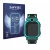 Vorderseite einer Produktverpackung mit dem Markenlogo Savvies. Daneben ist das Gerät Retoo Smartwatch 1.44" mit dem zugehörig