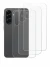 Abbildung des Geräts Samsung Galaxy A56 5G Enterprise Edition (Rückseite) mit einer Vielzahl des Displayschutzes.