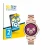 Vorderseite einer Produktverpackung mit dem Markenlogo BROTECT. Daneben ist das Gerät Michael Kors Access Sofie mit dem zugehö