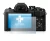 Abbildung des Geräts Olympus OM-D E-M10 Mark IV mit einer Vielzahl des Displayschutzes.