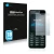 Vorderseite einer Produktverpackung mit dem Markenlogo Savvies. Daneben ist das Gerät Nokia 301 mit dem zugehörigen Displaysch