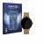Vorderseite einer Produktverpackung mit dem Markenlogo Savvies. Daneben ist das Gerät ZenWatch Venice Pro mit dem zugehörigen 