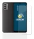 Abbildung des Geräts Nokia G22 (Display+Kamera) mit einer Vielzahl des Displayschutzes.