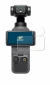 Abbildung des Geräts DJI Osmo Pocket 4 (Display + Linse) mit einer Vielzahl des Displayschutzes.