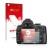 Vorderseite einer Produktverpackung mit dem Markenlogo upscreen. Daneben ist das Gerät Nikon D5000 mit dem zugehörigen Display
