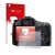 Vorderseite einer Produktverpackung mit dem Markenlogo upscreen. Daneben ist das Gerät Sony Alpha 57 (SLT-A57) mit dem zugehör