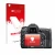 Vorderseite einer Produktverpackung mit dem Markenlogo upscreen. Daneben ist das Gerät Nikon D7100 mit dem zugehörigen Display
