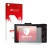 Vorderseite einer Produktverpackung mit dem Markenlogo upscreen. Daneben ist das Gerät Sony Cyber-Shot DSC-RX100 II mit dem zu