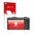 Vorderseite einer Produktverpackung mit dem Markenlogo upscreen. Daneben ist das Gerät Sony Alpha 5100 (DSLR-A5100) mit dem zu