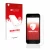 Vorderseite einer Produktverpackung mit dem Markenlogo upscreen. Daneben ist das Gerät Apple iPhone SE 2016 mit dem zugehörige