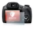 Abbildung des Geräts Sony Cyber-Shot DSC-HX350 mit einer Vielzahl des Displayschutzes.