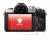Abbildung des Geräts Olympus OM-D E-M10 Mark III mit einer Vielzahl des Displayschutzes.