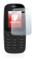 Abbildung des Geräts Nokia 105 2017 mit einer Vielzahl des Displayschutzes.