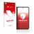 Vorderseite einer Produktverpackung mit dem Markenlogo upscreen. Daneben ist das Gerät Google Pixel Fold (Äußeres Display) mit
