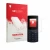 Vorderseite einer Produktverpackung mit dem Markenlogo upscreen. Daneben ist das Gerät Nokia 110 4G (2023) mit dem zugehörigen