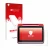 Vorderseite einer Produktverpackung mit dem Markenlogo upscreen. Daneben ist das Gerät medDV NIDApad mit dem zugehörigen Displ