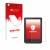 Vorderseite einer Produktverpackung mit dem Markenlogo upscreen. Daneben ist das Gerät Kobo Clara BW mit dem zugehörigen Displ
