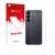 Vorderseite einer Produktverpackung mit dem Markenlogo upscreen. Daneben ist das Gerät Samsung Galaxy S25 Plus (Rückseite) mit