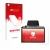 Vorderseite einer Produktverpackung mit dem Markenlogo upscreen. Daneben ist das Gerät Sunmi D3 Mini mit dem zugehörigen Displ