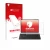 Vorderseite einer Produktverpackung mit dem Markenlogo upscreen. Daneben ist das Gerät Microsoft Surface Pro Copilot+ 13" mit 