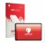 Vorderseite einer Produktverpackung mit dem Markenlogo upscreen. Daneben ist das Gerät Tecno MEGAPAD 2 mit dem zugehörigen Dis