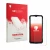 Vorderseite einer Produktverpackung mit dem Markenlogo upscreen. Daneben ist das Gerät Doogee Fire 5 Pro mit dem zugehörigen D