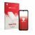 Vorderseite einer Produktverpackung mit dem Markenlogo upscreen. Daneben ist das Gerät Oukitel WP66 mit dem zugehörigen Displa