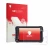 Vorderseite einer Produktverpackung mit dem Markenlogo upscreen. Daneben ist das Gerät Hugerock X72 mit dem zugehörigen Displa