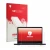 Vorderseite einer Produktverpackung mit dem Markenlogo upscreen. Daneben ist das Gerät ASUS ExpertBook BR1402 mit dem zugehöri