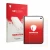 Vorderseite einer Produktverpackung mit dem Markenlogo upscreen. Daneben ist das Gerät Apple iPhone Duo mit dem zugehörigen Di