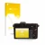 Vorderseite einer Produktverpackung mit dem Markenlogo upscreen. Daneben ist das Gerät Nikon 1 V1 mit dem zugehörigen Displays