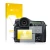 Vorderseite einer Produktverpackung mit dem Markenlogo upscreen. Daneben ist das Gerät Pentax 645Z mit dem zugehörigen Display