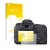 Vorderseite einer Produktverpackung mit dem Markenlogo upscreen. Daneben ist das Gerät Canon EOS 7D Mark II mit dem zugehörige