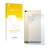 Vorderseite einer Produktverpackung mit dem Markenlogo upscreen. Daneben ist das Gerät Huawei P8 Max (Rückseite) mit dem zugeh