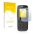 Vorderseite einer Produktverpackung mit dem Markenlogo upscreen. Daneben ist das Gerät Nokia 106 2018 mit dem zugehörigen Disp