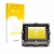 Vorderseite einer Produktverpackung mit dem Markenlogo upscreen. Daneben ist das Gerät Shearwater Petrel 2 dive computer mit d