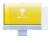 Abbildung des Geräts Apple iMac 24" M4 2024 mit einer Vielzahl des Displayschutzes.