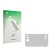 Vorderseite einer Produktverpackung mit dem Markenlogo upscreen. Daneben ist der zugehörige Displayschutz.