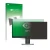 Vorderseite einer Produktverpackung mit dem Markenlogo upscreen. Daneben ist das Gerät Dell P2319H mit dem zugehörigen Display