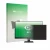 Vorderseite einer Produktverpackung mit dem Markenlogo upscreen. Daneben ist das Gerät BenQ GW2490E mit dem zugehörigen Displa