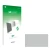 Vorderseite einer Produktverpackung mit dem Markenlogo upscreen. Daneben ist der zugehörige Displayschutz.