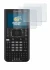 Abbildung des Geräts Texas Instruments Nspire CX CAS mit einer Vielzahl des Displayschutzes.