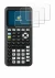 Abbildung des Geräts Texas Instruments TI-84 Plus CE-T Python mit einer Vielzahl des Displayschutzes.