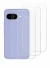 Abbildung des Geräts Google Pixel 9a (Rückseite) mit einer Vielzahl des Displayschutzes.