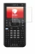 Abbildung des Geräts Texas Instruments Nspire CX CAS mit einer Vielzahl des Displayschutzes.