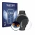 Vorderseite einer Produktverpackung mit dem Markenlogo Savvies. Daneben ist das Gerät Withings Steel HR Sport (40 mm) mit dem 