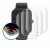 Abbildung des Geräts Hama Smartwatch 6010 mit einer Vielzahl des Displayschutzes.