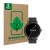 Vorderseite einer Produktverpackung mit dem Markenlogo ScreenLeaf. Daneben ist das Gerät Armbanduhren (Kreisrund, ø: 30 mm) mi
