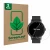 Vorderseite einer Produktverpackung mit dem Markenlogo ScreenLeaf. Daneben ist das Gerät Armbanduhren (Kreisrund, ø: 39 mm) mi